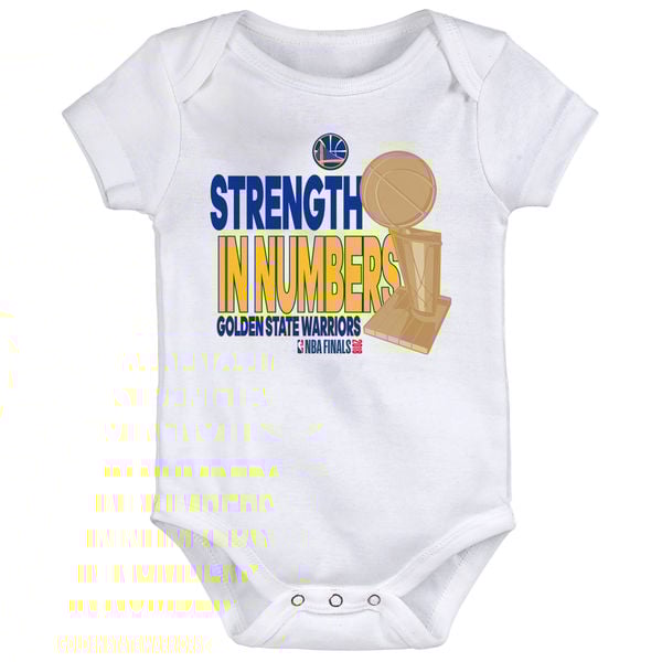 Golden State Warriors Newborn 2018 NBA Finals Champions Strength In Numbers Bodysuit – Black golden state warriors nba champions
