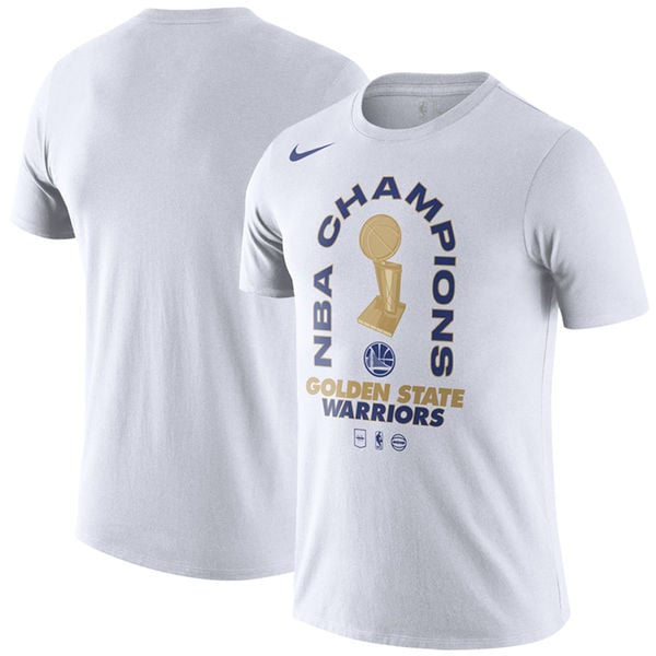 Golden State Warriors Nike 2018 NBA Finals Champions Parade T-Shirt – White golden state warriors 2018 nba champions shirts