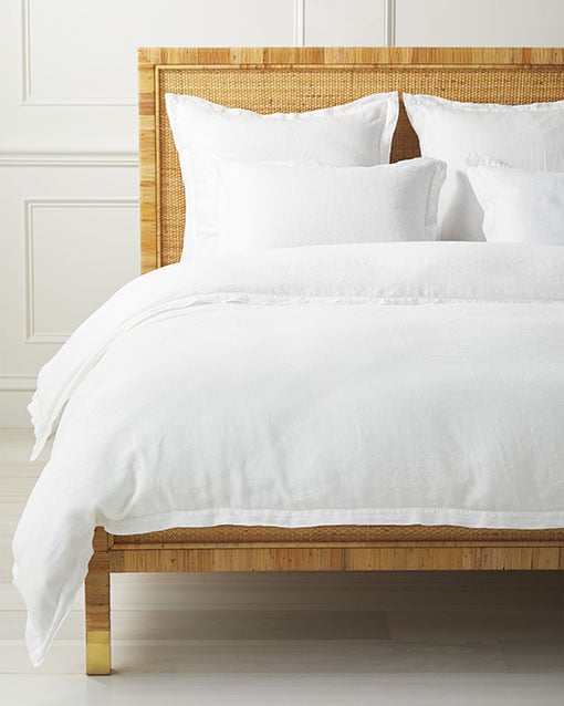 Serena and Lily Cavallo Linen Duvet Cover White neutral bedding