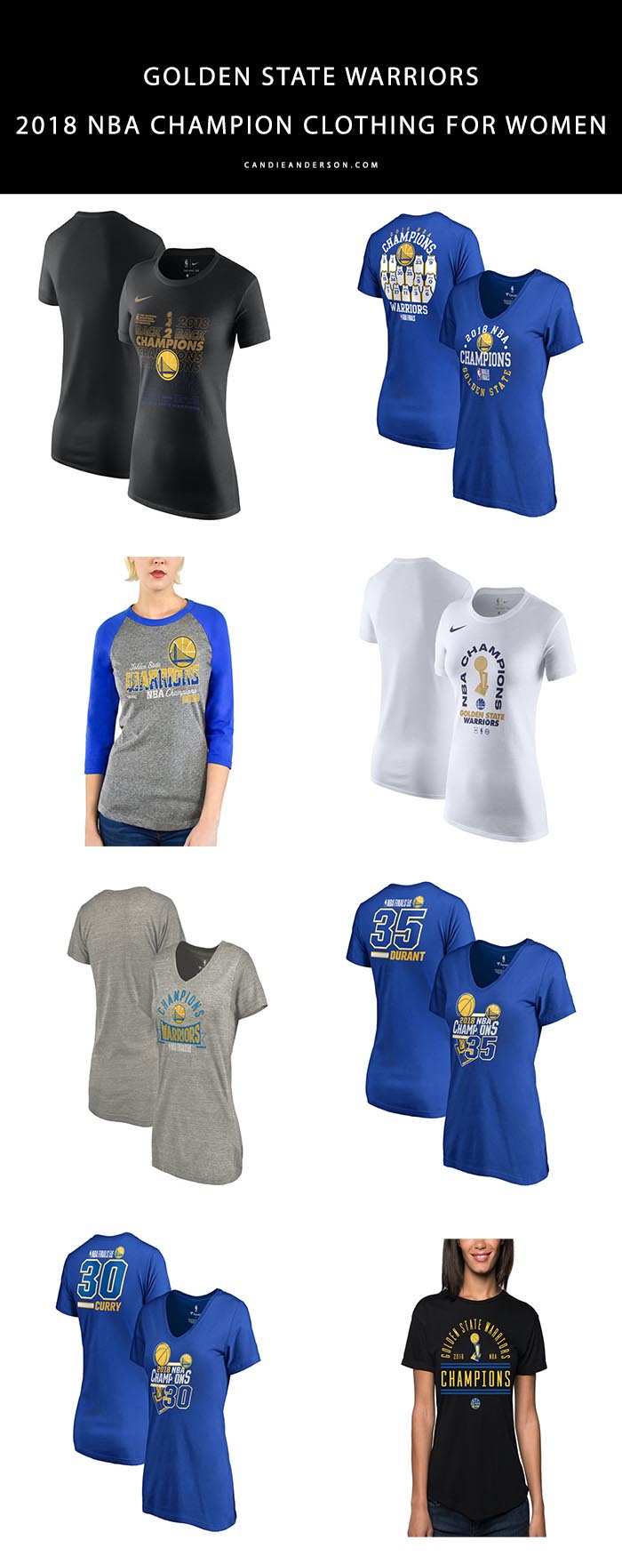 We have the scoop on the best Golden State Warriors 2018 NBA Champions shirts for women of all ages.