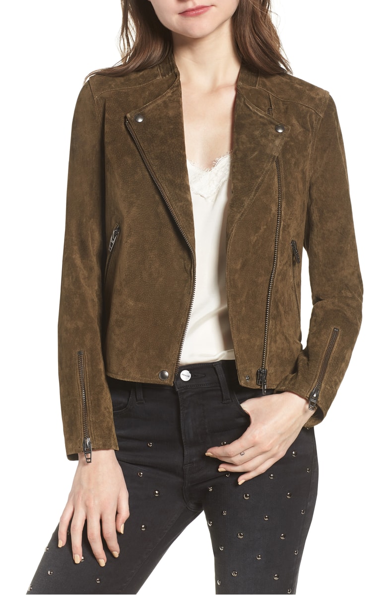 BLANKNYC No Limit Suede Moto Jacket Bank Rol nordstrom anniversary sale jackets coats