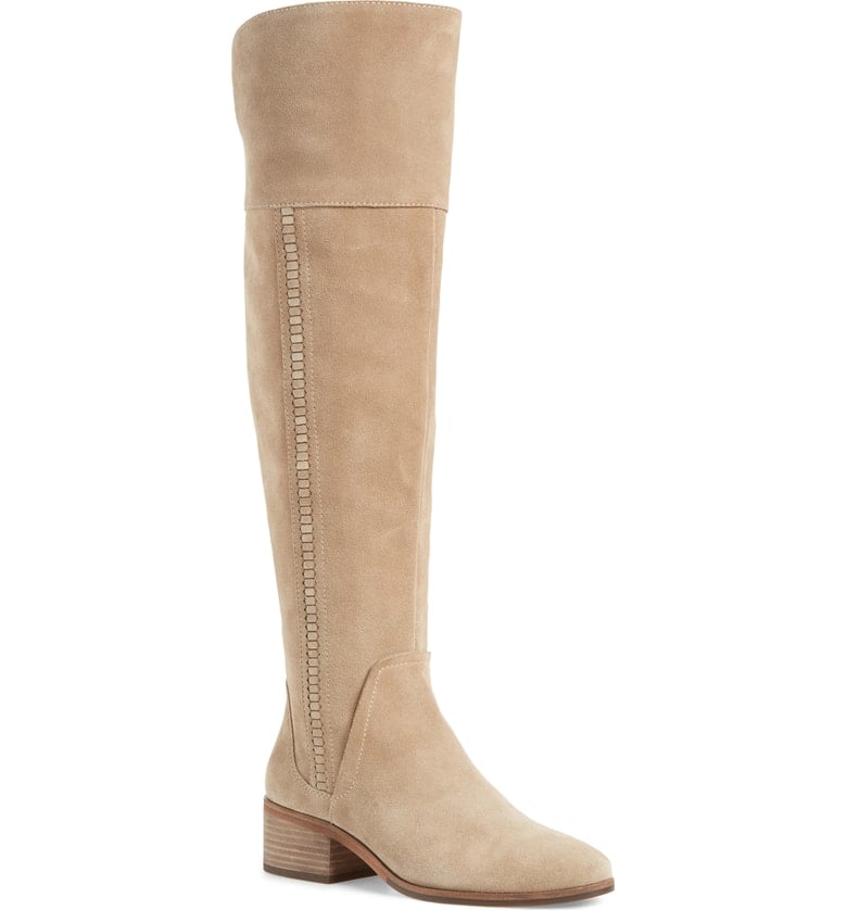 VINCE CAMUTO Kochelda Over the Knee Boot Taupe Notch Suede nordstrom anniversary sale shoes women