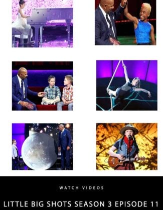 Watch videos from Steve Harvey's hit family show Little Big Shots season 3 episode 11! See talented musicians, inspiring brothers, and fantastic kids of all ages perform on the Little Big Shots stage on Thursday, July 5, 2018. Videos are all available on the Candie Anderson candieanderson.com website.