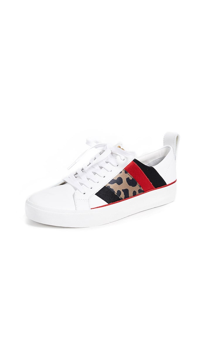 Diane von Furstenberg Tess Sneakers Leopard Print Multi White sneakers women 