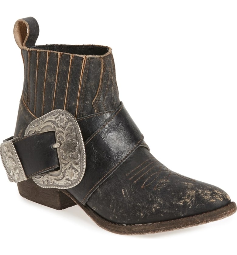 MATISSE Western Biker Bootie Black Silver western inspired ankle boots fall