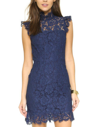 ONE by aijek Into the Night Dress Navy Blue dresses fall