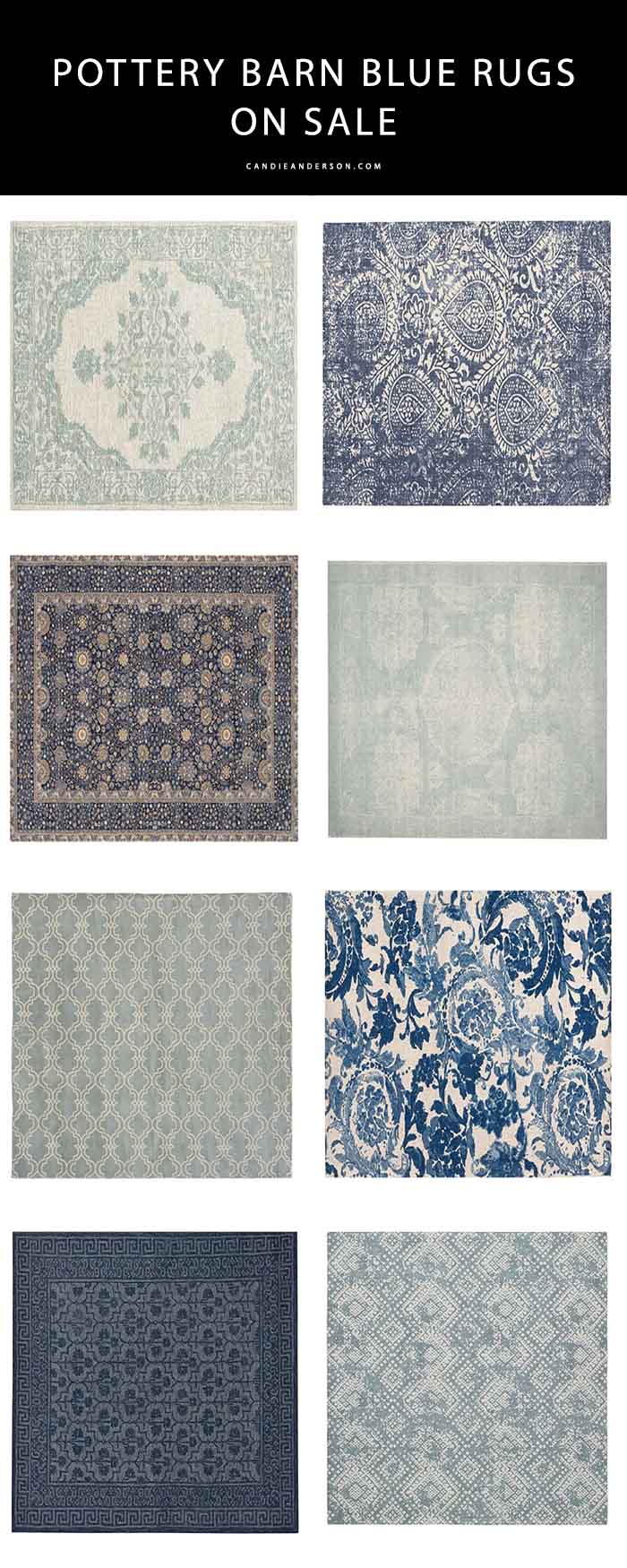 10 Trendy Blue Pottery Barn Rugs On Sale! Candie Anderson