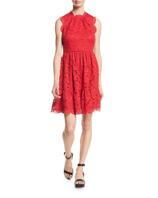 kate spade new york poppy field lace dress w/ scalloped trim lace dresses fall wedding guests