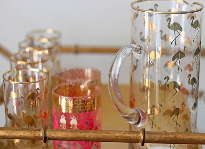 Candie Anderson shares her flamingo pitcher, highball glasses and shares tips on how to shop for glassware.