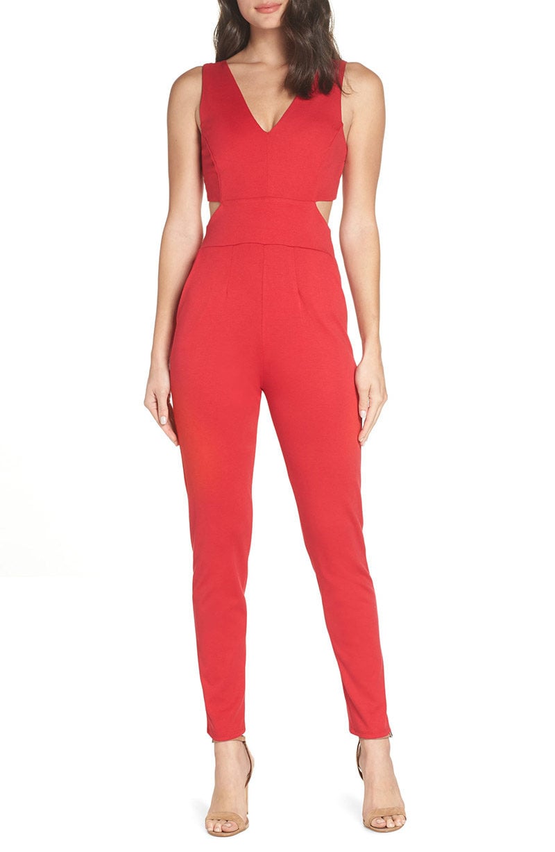 FRAICHE BY J Cutout Jumpsuit Red Navy Blue Black jumpsuits spring summer 2019