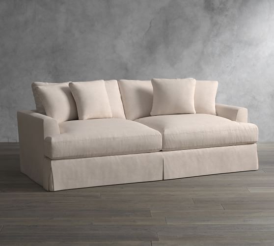 Pottery Barn SULLIVAN DEEP SEAT SLIPCOVERED SOFA COLLECTION white slipcovered sofas