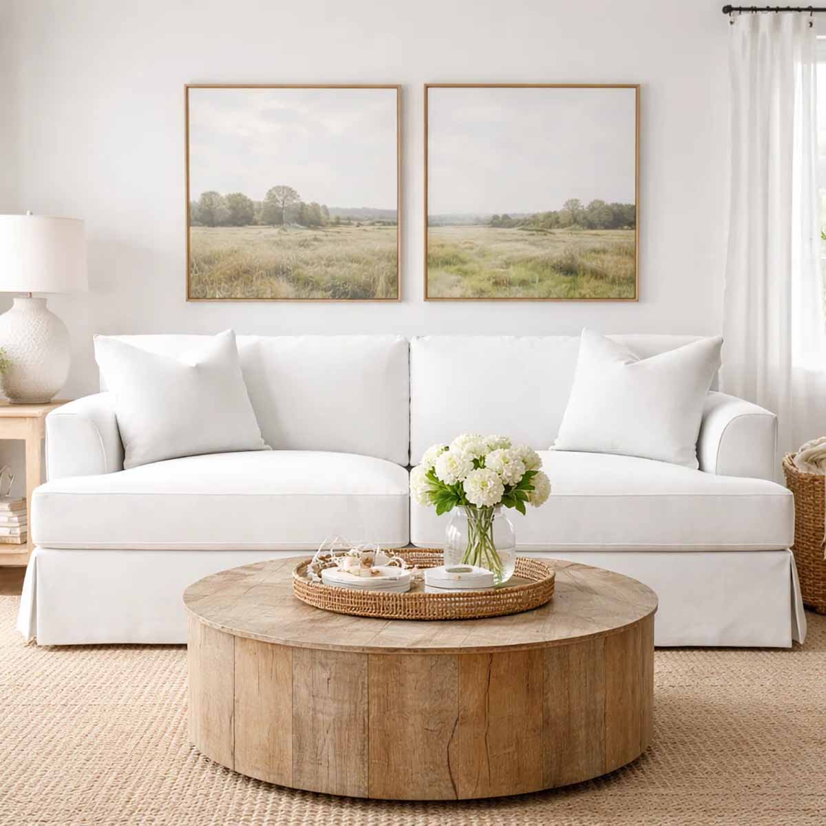 Wayfair Custom Upholstery Lucia 92.5'' Slipcovered Sofa white slipcovered sofas