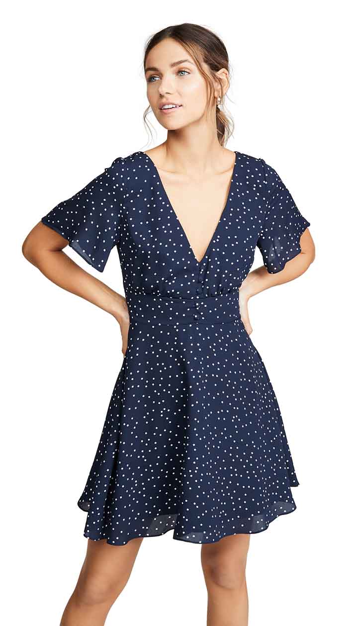 BB Dakota La La Land Dress Oilslick Blue White casual dresses summer
