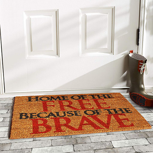 Calloway Mills Home Of The Free Doormat 4th of july doormats