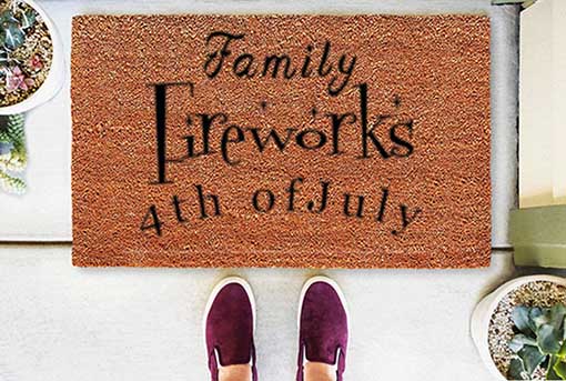 Family Fireworks 4th of July Doormats Direct 4th of july doormats