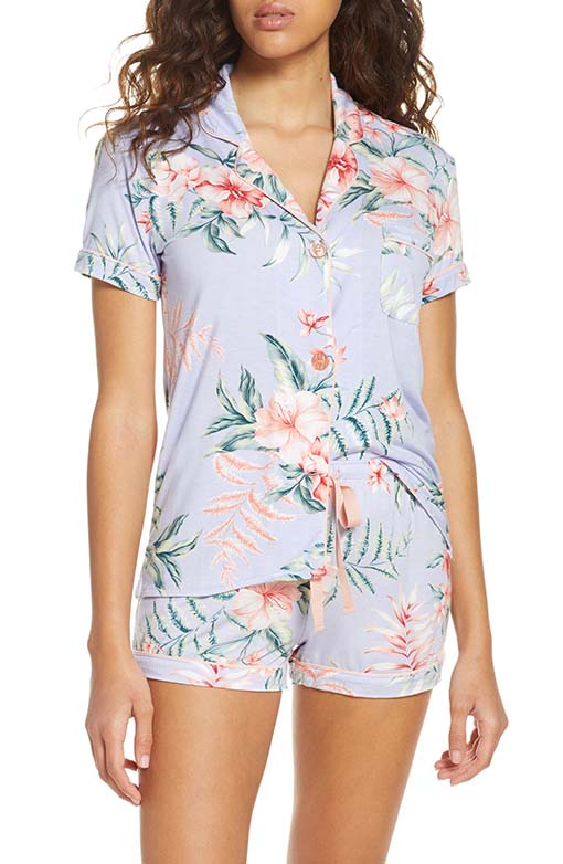 PJ Salvage Dream Short Pajamas Peri Floral Print pajama sets women summer