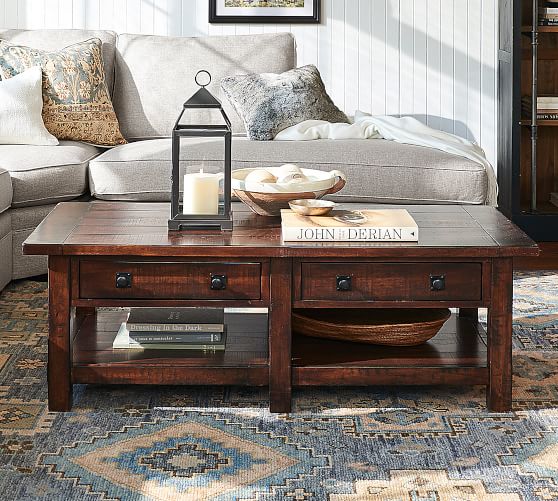 Pottery Barn BENCHWRIGHT RECTANGULAR COFFEE TABLE pottery barn 4th of july sale mega 2019