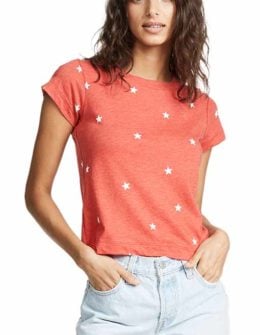 Wildfox Football Star No 9 Tee Hot Lipstick 4th of july shirts women