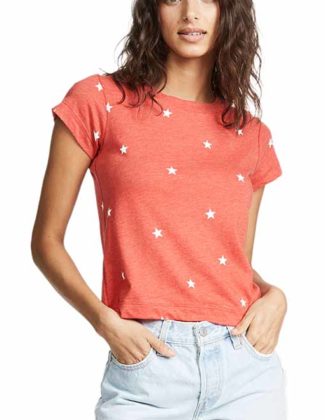 Wildfox Football Star No 9 Tee Hot Lipstick 4th of july shirts women