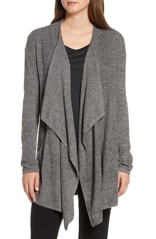Barefoot Dreams CozyChic™ Lite Island Cardigan Heather Carbon Pewter Grey Gray 2019 nordstrom anniversary sale
