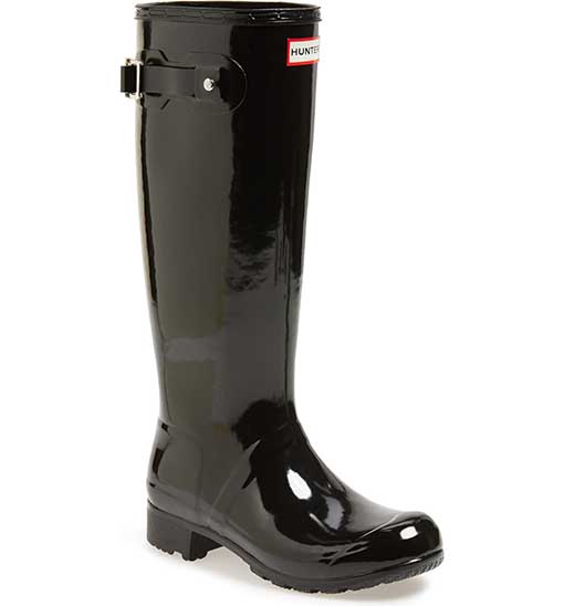 HUNTER Original Tour Gloss Packable Rain Boot Black 2019 nordstrom anniversary sale