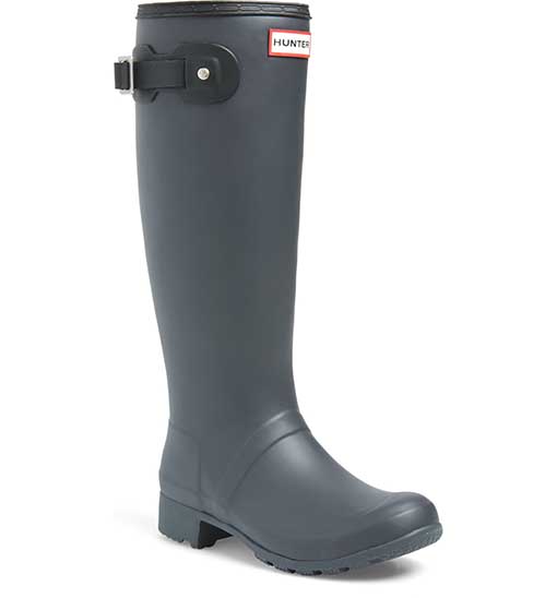 Hunter Tour Packable Waterproof Rain Boot Luna Black 2019 nordstrom anniversary sale