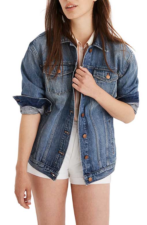 MADEWELL Oversize Denim Jacket Brackley Wash 2019 nordstrom anniversary sale