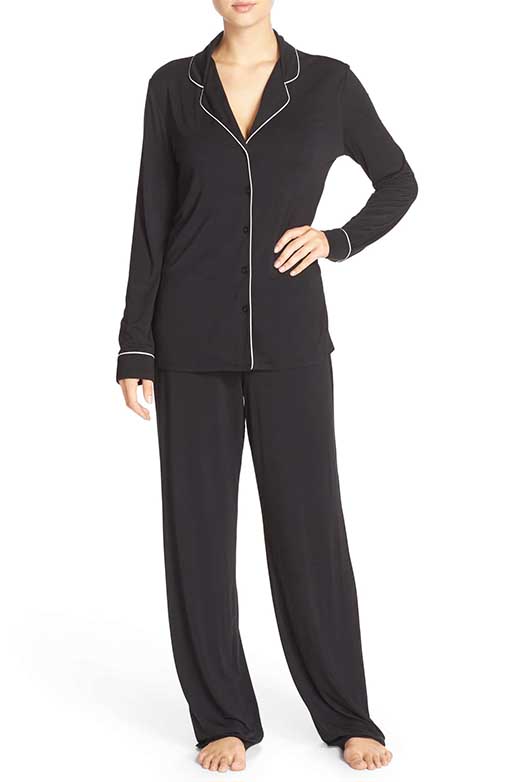 NORDSTROM LINGERIE Moonlight Pajamas Black White nordstrom anniversary sale 2019