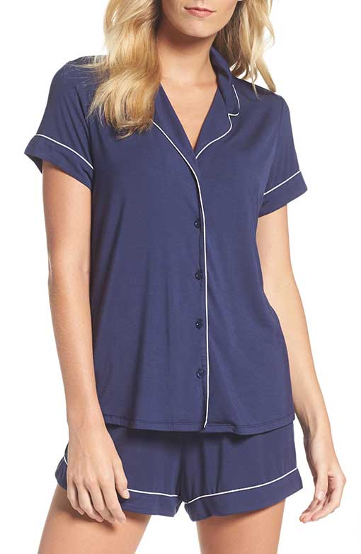 NORDSTROM LINGERIE Moonlight Short Pajamas Navy Peacoat 2019 nordstrom anniversary sale
