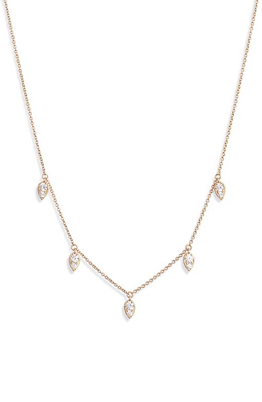Nadri Shaky Cubic Zirconia Necklace Gold 2019 nordstrom anniversary sale 