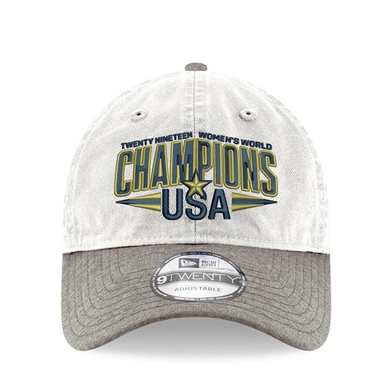 New Era USWNT White 2019 FIFA Women's World Cup Champions 4-Star Player 9TWENTY Adjustable Hat us womens world cup championship 