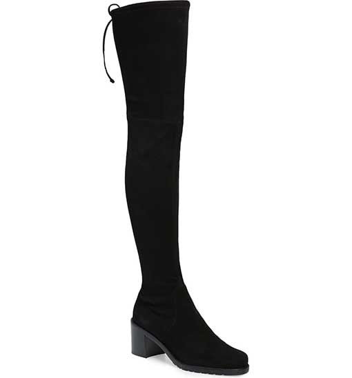 STUART WEITZMAN Darla Over the Knee Boot Black Suede 2019 nordstrom anniversary sale