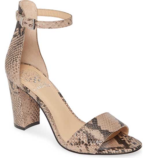 Vince Camuto Corlina Ankle Strap Sandal Tucson Taupe nordstrom anniversary sale 2019 snake embossed leather