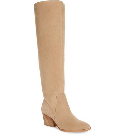 Vince Camuto Nestel Knee High Boot Tortilla Suede taupe nordstrom anniversary sale 2019 