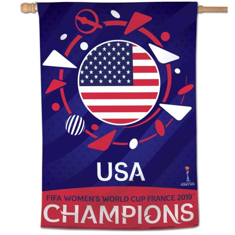 WinCraft USWNT 2019 FIFA Women's World Cup Champions 28'' x 40'' Banner usa blue white red