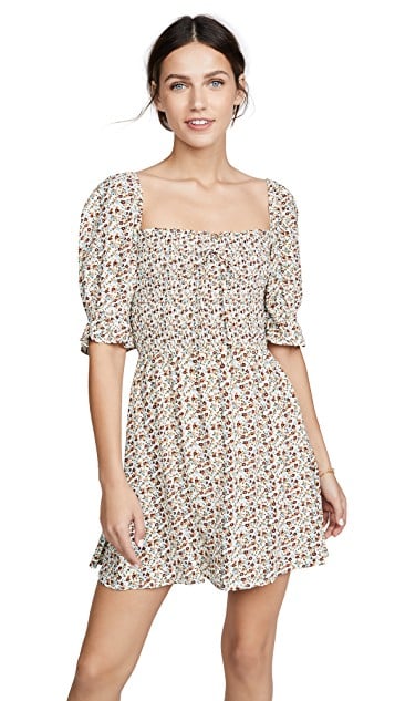 FAITHFULL THE BRAND Beldhi Dress Aurelia Floral Print puff sleeve dresses