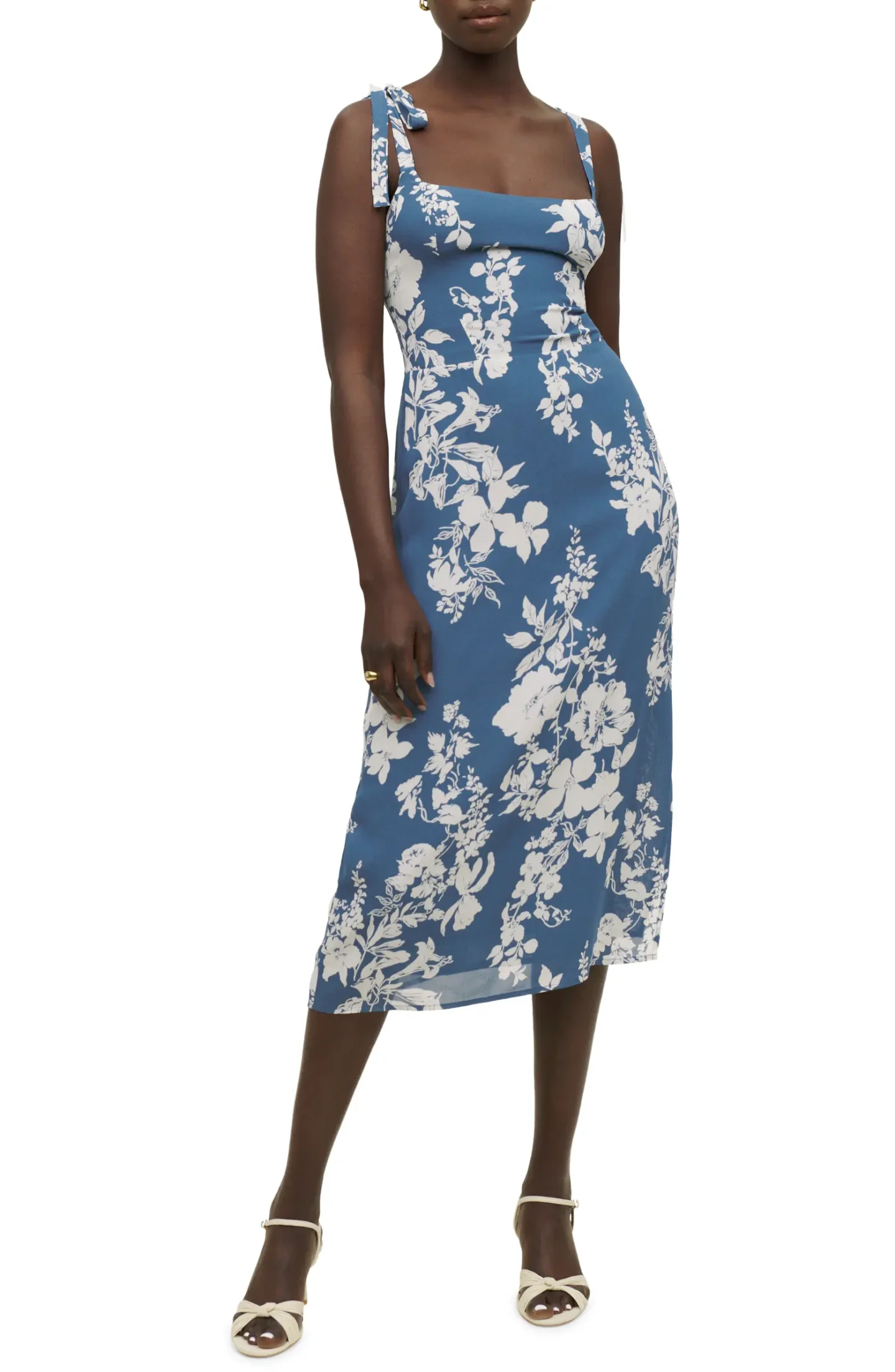 Reformation Besse Tie Strap Dress Cyanotype best barn wedding guest dresses.jpeg