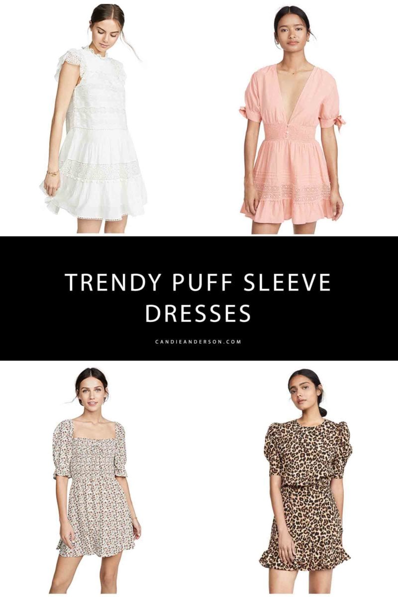 Puff sleeve dresses are one of the hottest fashion trends for summer and fall 2019! Style expert and fashion blogger, Candie Anderson has the scoop on 20 of the best puff sleeve dresses in every style, color, print and price range. They're perfect for nearly every occasion.