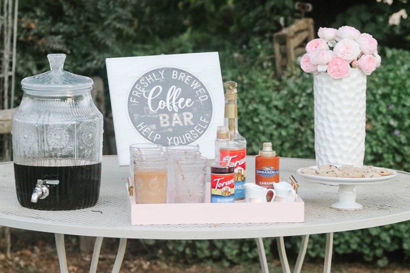 Lifestyle expert and blogger, Candie Anderson shows you how to create a rustic yet feminine vintage chic coffee bar with budget-friendly items from Walmart.