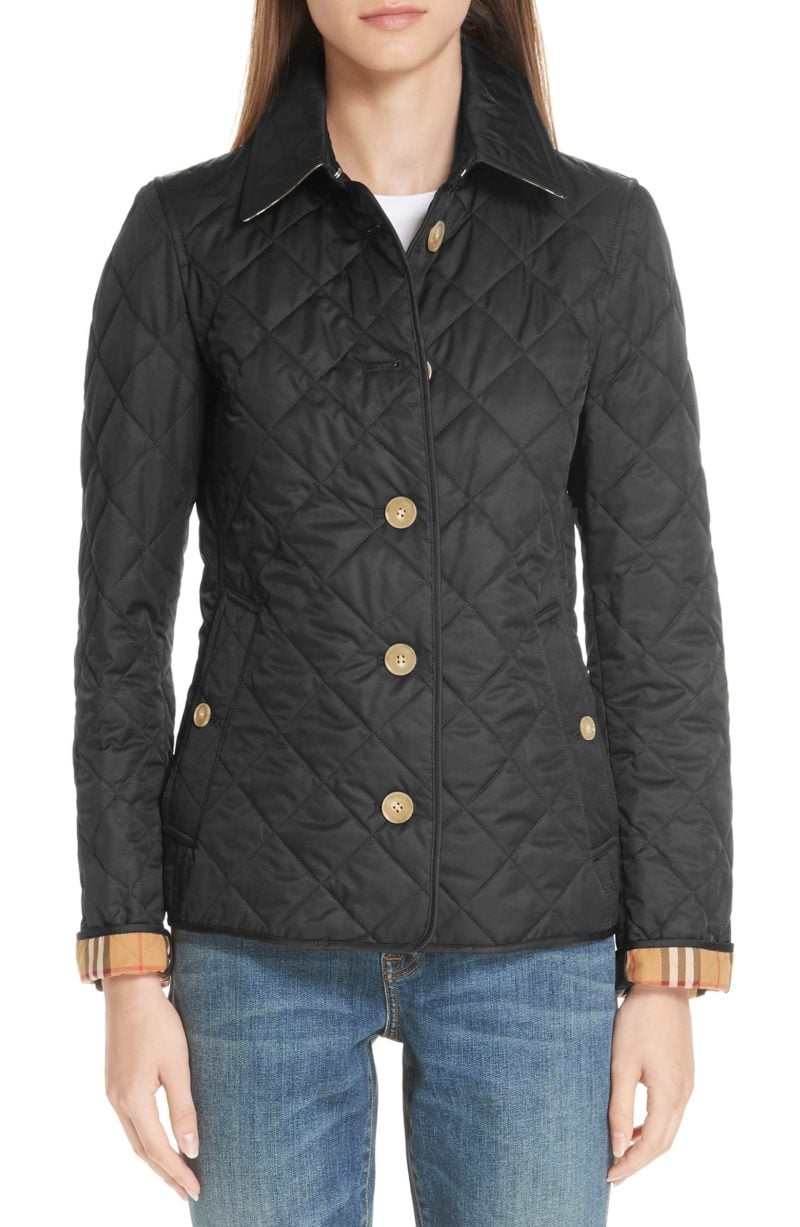 Burberry Frankby 18 Quilted Jacket Black coats women