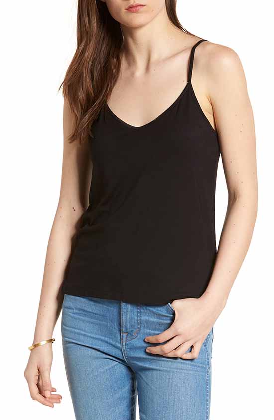 MADEWELL Layering Camisole Top True Black fall camisoles