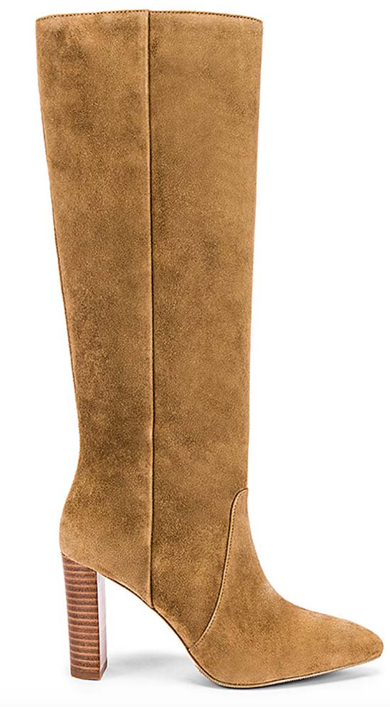 Paige Carmen Boot Cognac Suede knee high boots women fall winter