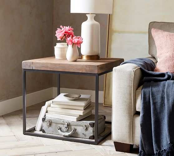 Pottery Barn MALCOLM END TABLE pottery barn fall sale