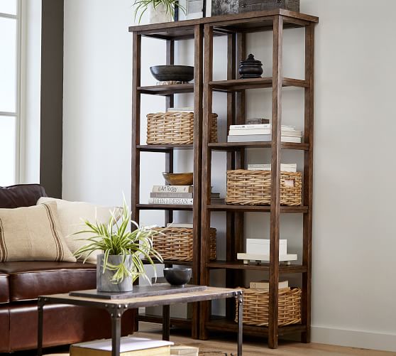 Pottery Barn MATEO DOUBLE BOOKCASE pottery barn fall sale
