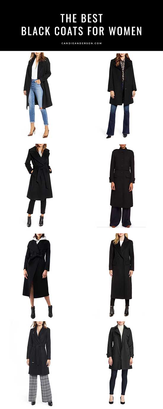 Style expert, fashion blogger and journalist Candie Anderson has the scoop on 20 of the best black coats for women of all ages just in time for fall and winter 2019/2020.
