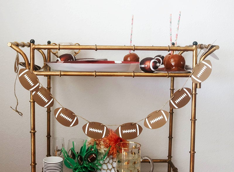 Lifestyle expert Candie Anderson has the scoop on how she created her glam gold football dessert cart in time for the NFL season.