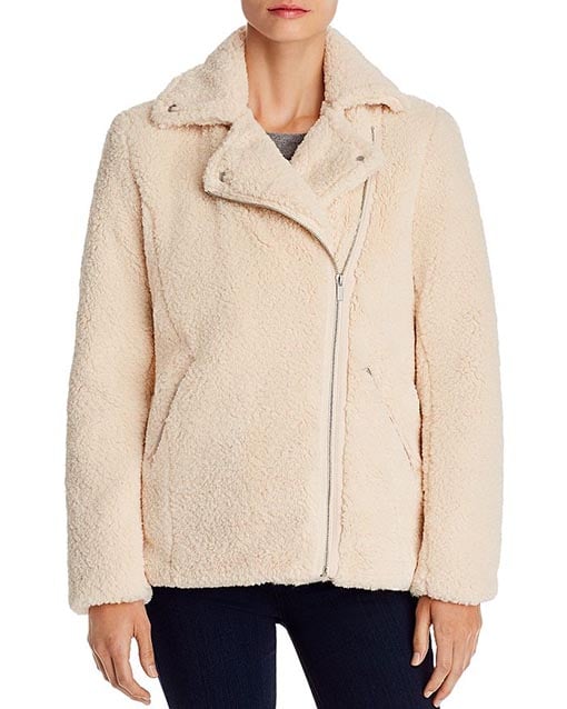 Bagatelle Teddy Moto Jacket Cream teddy bear coats women 