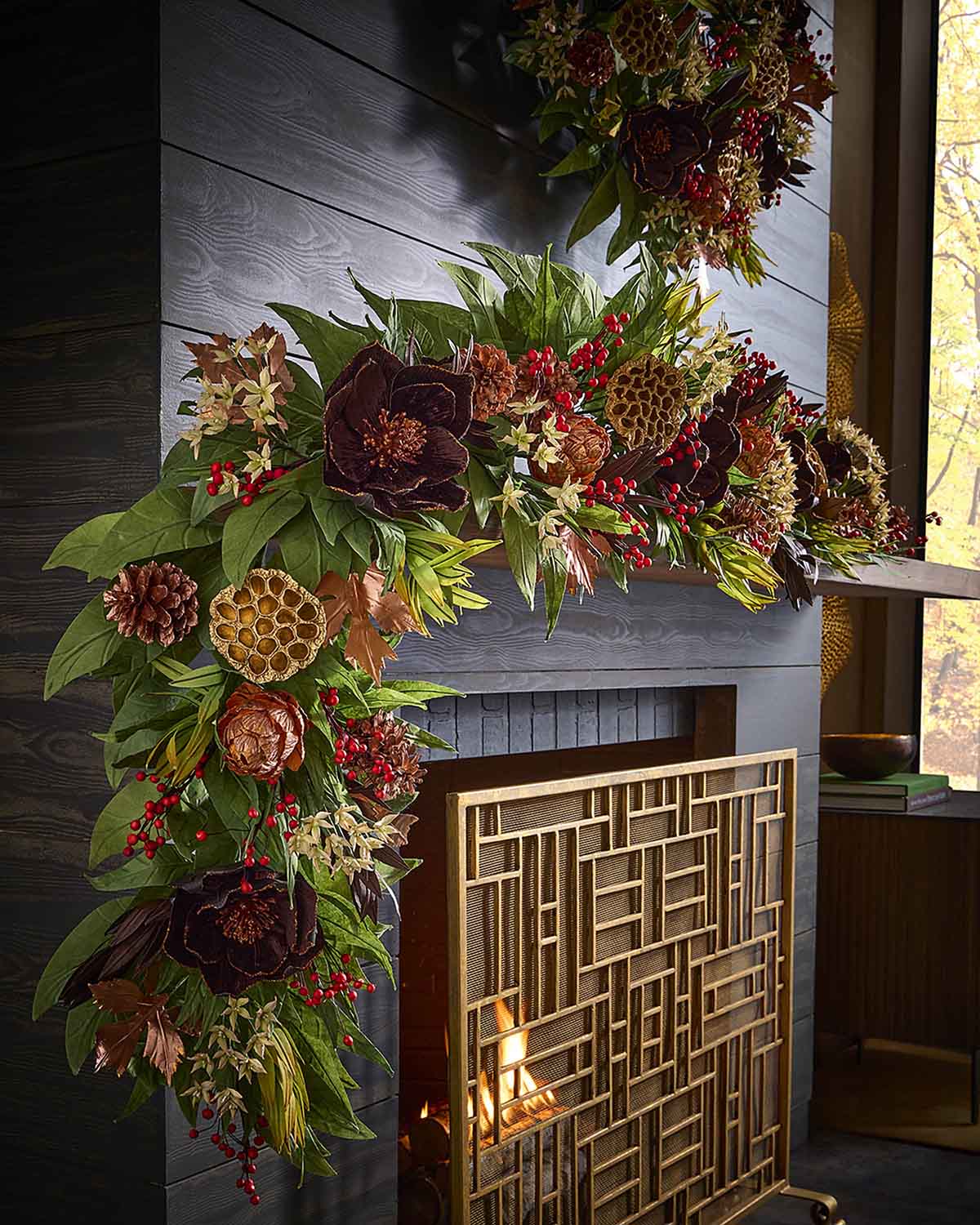 Neiman Marcus Autumn Harvest 6' Garland Best fall garlands 