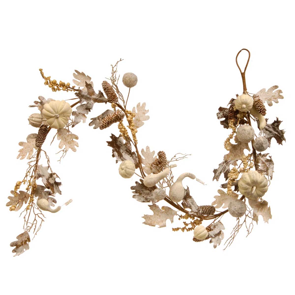 The Holiday Aisle Kewuan 72" Pumpkin and Pinecone Garland best fall garlands