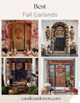 Lifestyle expert, journalist and interior design blogger. Candie Anderson of candieanderson.com has the scoop on the 15 best fall garlands for Halloween and Thanksgiving.
